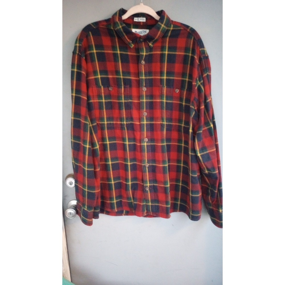 Y2K Vintage‎ Duluth Trading Company Plaid Flannel XL EUC Perfect